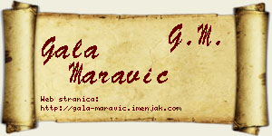 Gala Maravić vizit kartica